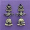 Jhumki With Oxidised Plating