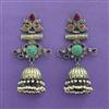 Jhumki With Oxidised Plating