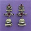 Jhumki With Oxidised Plating