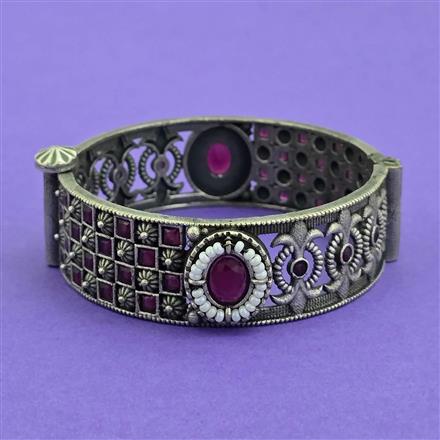 Classic Kada With Oxidised Plating