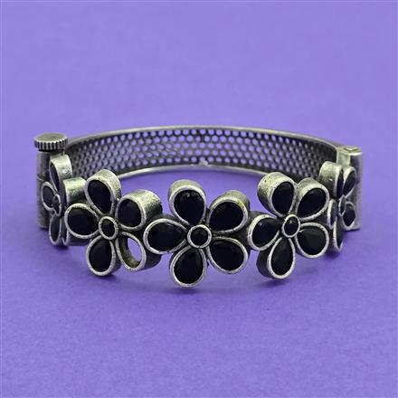 Classic Kada With Oxidised Plating