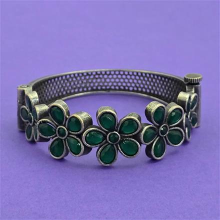 Classic Kada With Oxidised Plating