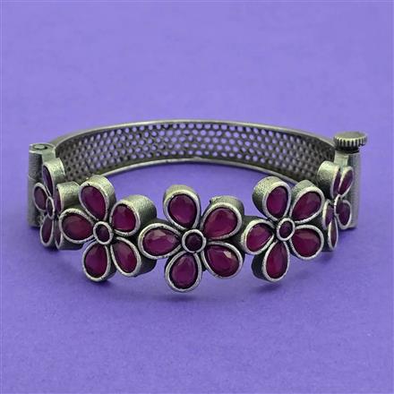 Classic Kada With Oxidised Plating