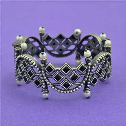 Classic Kada With Oxidised Plating