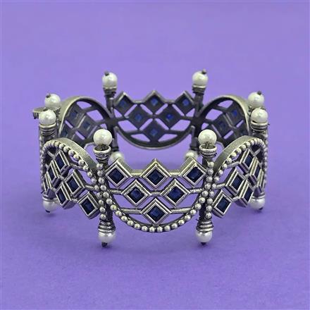 Classic Kada With Oxidised Plating