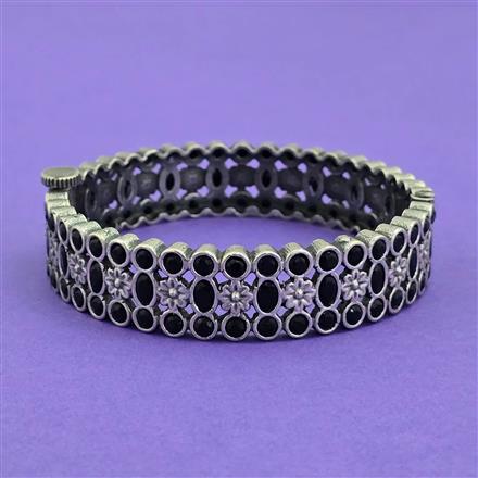 Classic Kada With Oxidised Plating