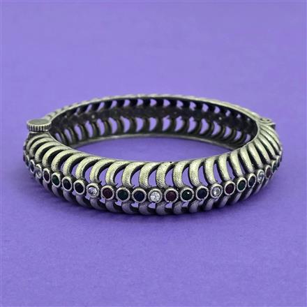 Classic Kada With Oxidised Plating