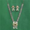 Oxidised Classic Necklace Set With 2 Tone Plating