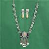 Oxidised Classic Necklace Set With 2 Tone Plating