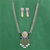 Oxidised Classic Necklace Set With 2 Tone Plating