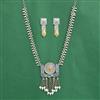 Oxidised Classic Necklace Set With 2 Tone Plating