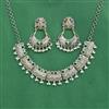 Oxidised Classic Necklace Set With 2 Tone Plating