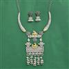 Oxidised Classic Necklace Set With 2 Tone Plating
