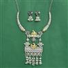 Oxidised Classic Necklace Set With 2 Tone Plating