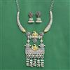 Oxidised Classic Necklace Set With 2 Tone Plating