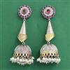 Oxidised Jhumki With 2 Tone Plating