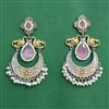 Oxidised Classic Earring With 2 Tone Plating
