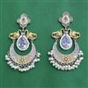 Oxidised Classic Earring With 2 Tone Plating