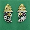 Oxidised Classic Earring With 2 Tone Plating