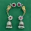 Oxidised Jhumki With 2 Tone Plating