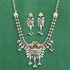 Oxidised Classic Necklace Set With 2 Tone Plating