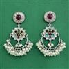 Oxidised Classic Earring With 2 Tone Plating