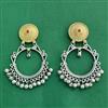 Oxidised Classic Earring With 2 Tone Plating
