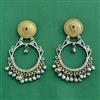 Oxidised Classic Earring With 2 Tone Plating