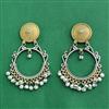 Oxidised Classic Earring With 2 Tone Plating