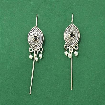Classic Earring With Oxidised Plating