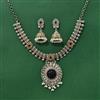 Oxidised Classic Necklace Set With 2 Tone Plating