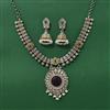 Oxidised Classic Necklace Set With 2 Tone Plating