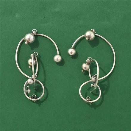 Classic Earring With Oxidised Plating