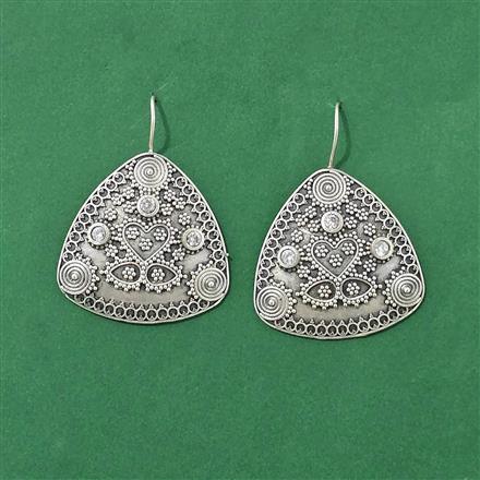 Classic Earring With Oxidised Plating
