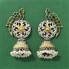 Oxidised Peacock Earring With 2 Tone Plating