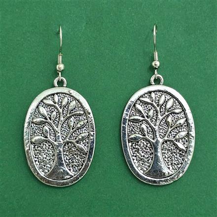 Classic Earring With Oxidised Plating