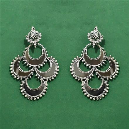 Classic Earring With Oxidised Plating