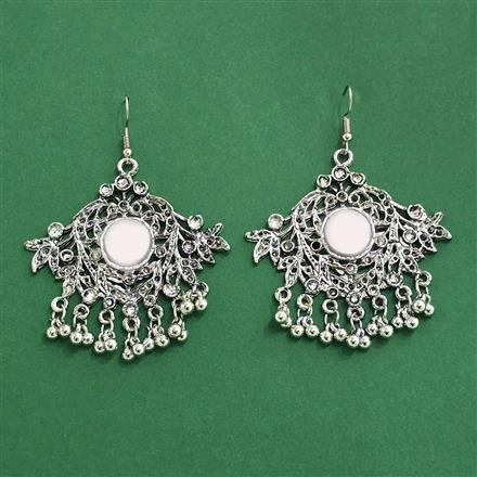 Classic Earring With Oxidised Plating