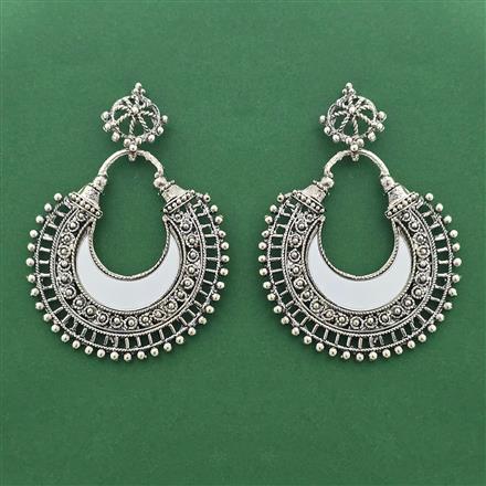 Classic Earring With Oxidised Plating
