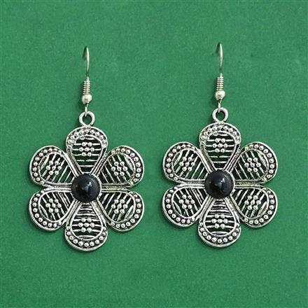 Classic Earring With Oxidised Plating