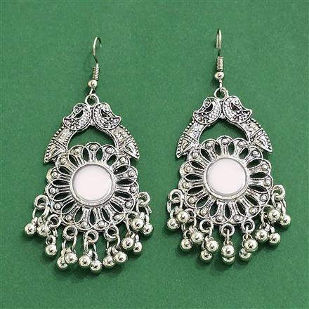 Classic Earring With Oxidised Plating