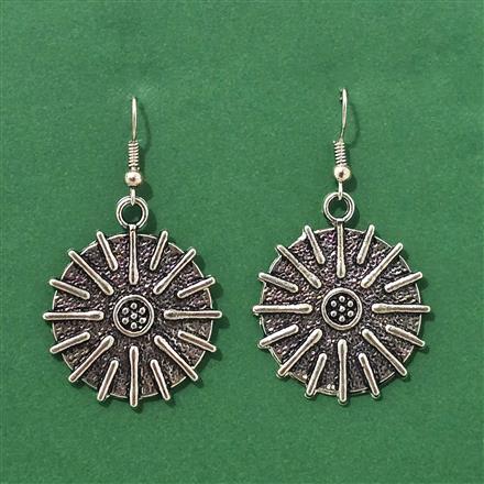 Classic Earring With Oxidised Mehndi Plating