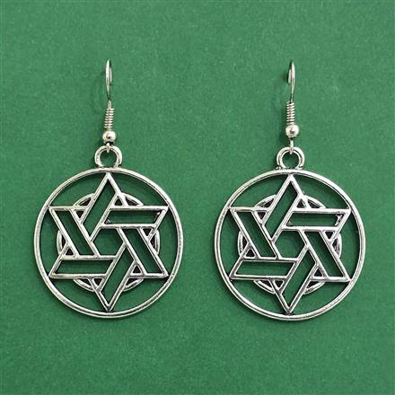 Classic Earring With Oxidised Plating