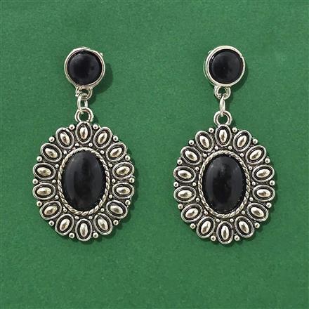 Classic Earring With Oxidised Mehndi Plating
