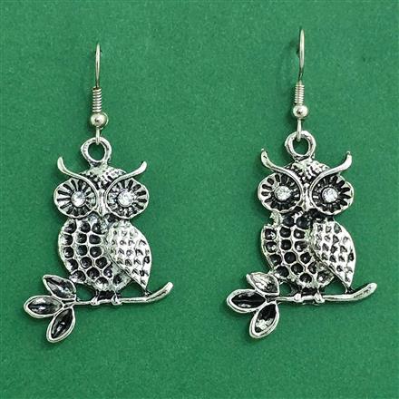 Classic Earring With Oxidised Plating