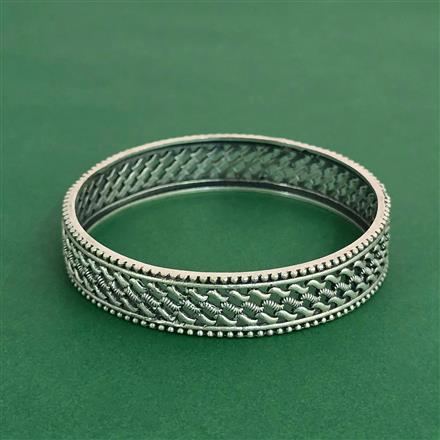 Classic Kada With Oxidised Plating Size 2.6