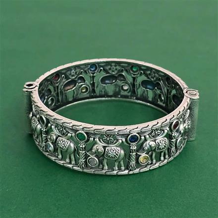 Openable Kada With Oxidised Plating