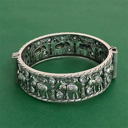 Openable Kada With Oxidised Plating