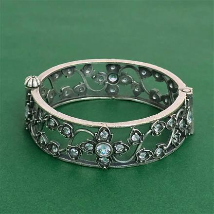 Openable Kada With Oxidised Plating