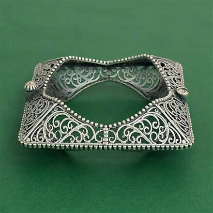 Openable Kada With Oxidised Plating